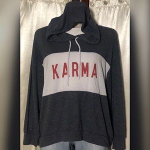karma Tops - Karma sweatshirt Hoodie karma Tops - Karma sweatshirt Hoodie